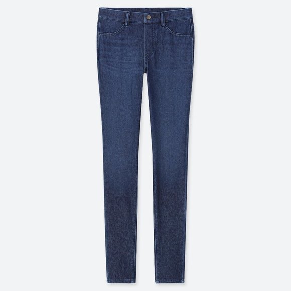 UNIQLO Ultra Stretch Jean Leggings Pants, blue - Picture 4 of 4